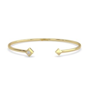 Lands Collection Canadian Diamond Earth Bangle Bracelet | Ascent in Yellow Gold