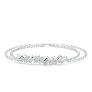 Lands Collection Canadian Diamond Ice Bracelet | Summit in White Gold