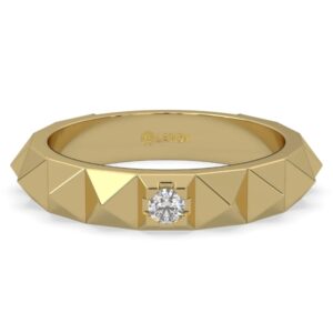 Lands Collection Canadian Diamond Earth Ring | Origin in Yellow Gold