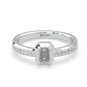 Lands Collection Canadian Diamond Ice Ring | Peak in White Gold