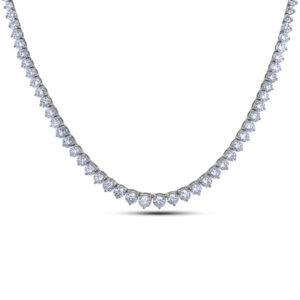 De Beers Forevermark Diamond Graduating Tennis Necklace in 18K White Gold