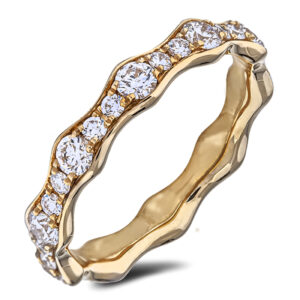 De Beers Forevermark Diamond Eternity Ring in 18K Yellow Gold 1.18 CTW