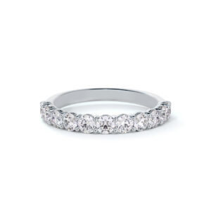 De Beers Forevermark Diamond Anniversary Wedding Band in 14K White Gold 1.01 Carat TW