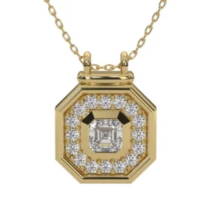 Lands Collection Canadian Diamond Earth Pendant | Peak in Yellow Gold