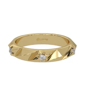 Lands Collection Canadian Diamond Earth Ring | Ascent in Yellow Gold
